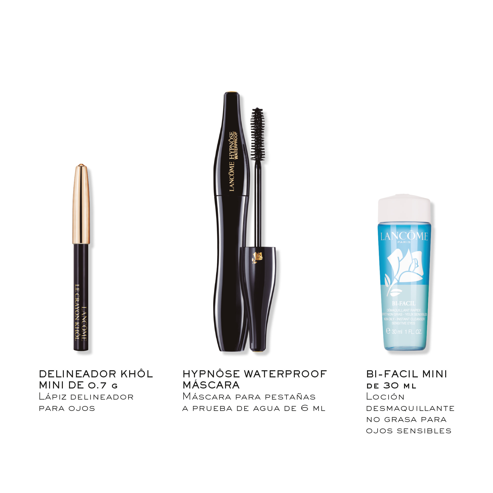 MÁSCARA DE PESTAÑAS HYPNÔSE WATERPROOF SET DE REGALO LANCÔME (SET DE MAQUILLAJE)